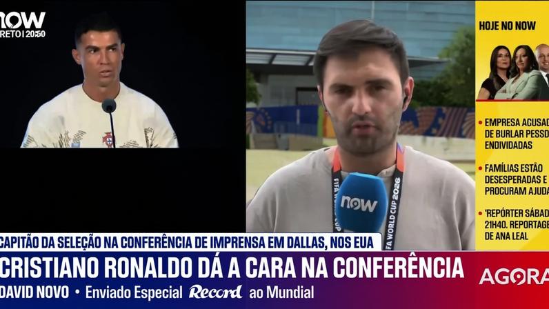 Descontraído, sorridente e com frases fortes: a conferência de Cristiano Ronaldo vista por quem esteve na sala