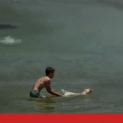 Criança filmada em Lisboa a tentar afogar cão