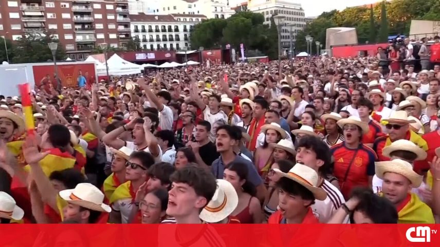 Madrid em festa com vitória da Espanha sobre a Áustria no Mundial