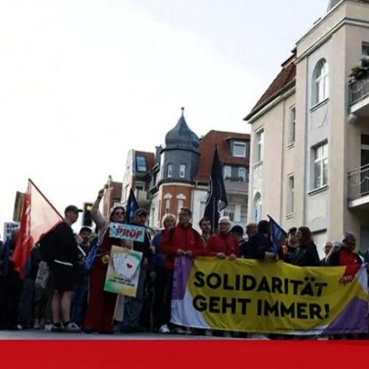 Milhares protestam contra convenção da extrema-direita em Erfurt