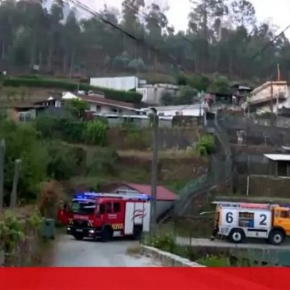 Incêndio em Santo Tirso ameaça habitações e mobiliza bombeiros