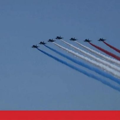 Desfile aéreo e naval comemora 250 anos dos EUA em Nova Iorque