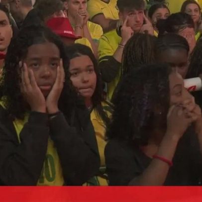 Copacabana em lágrimas após eliminação do Brasil do Mundial