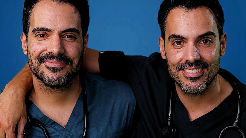 Pedro Barreira e João Vasco Barreira, gémeos, conhecidos nas redes sociais como ‘Twin Docs’