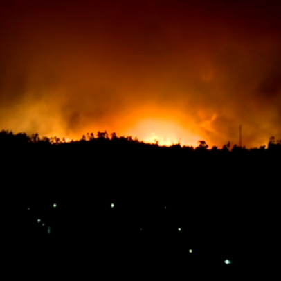 Incêndio que começou em Vouzela chega a Aveiro com sete feridos