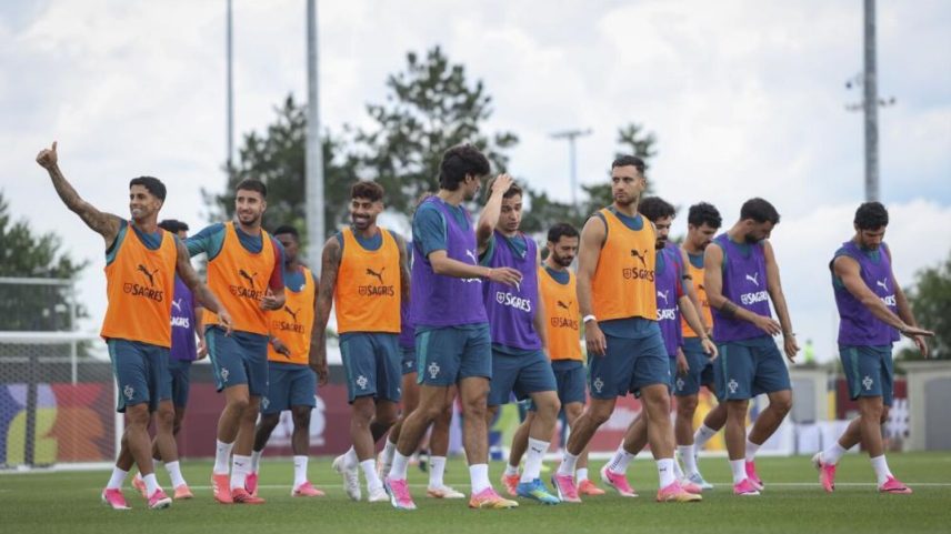 Treino de Portugal para o Mundial 2026 antes da partida com a Espanha