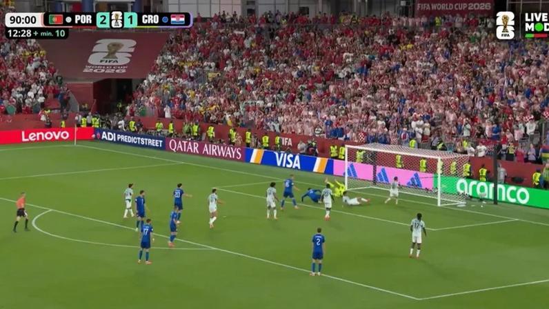 O polémico golo anulado à Croácia aos 90'+13 do jogo contra Portugal