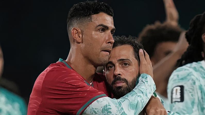 Bernardo com Cristiano Ronaldo