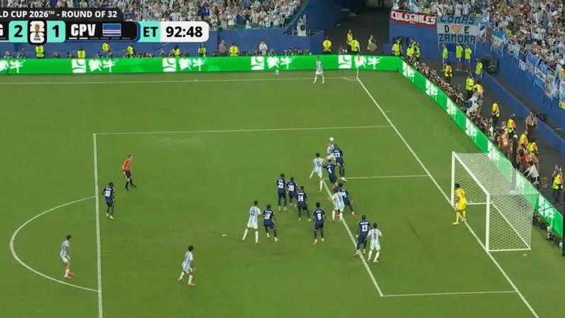 Golo devolve vantagem à Argentina após recurso de fora de jogo de Cabo Verde