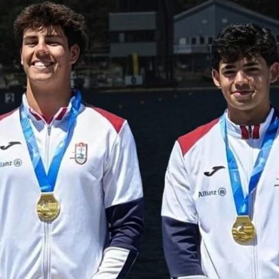 Presidente felicita canoístas juniores campeões do Mundo em K2 500