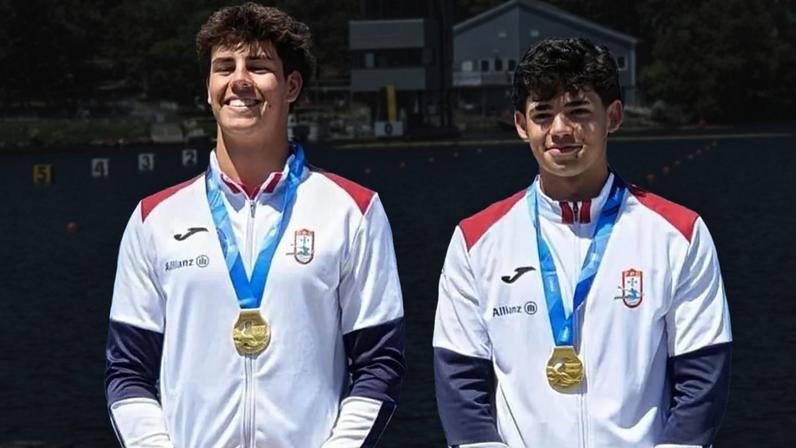 Presidente felicita canoístas juniores campeões do Mundo em K2 500