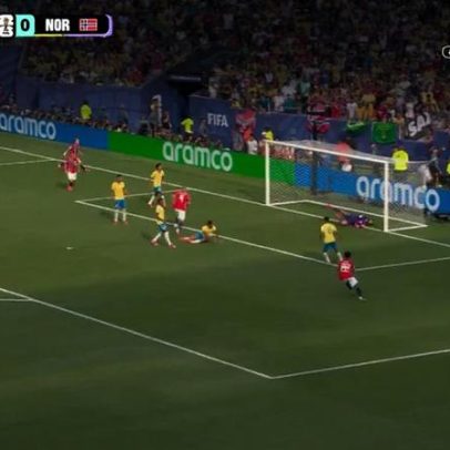 Noruega vence Brasil com golo de Haaland após assistência de Schjelderup