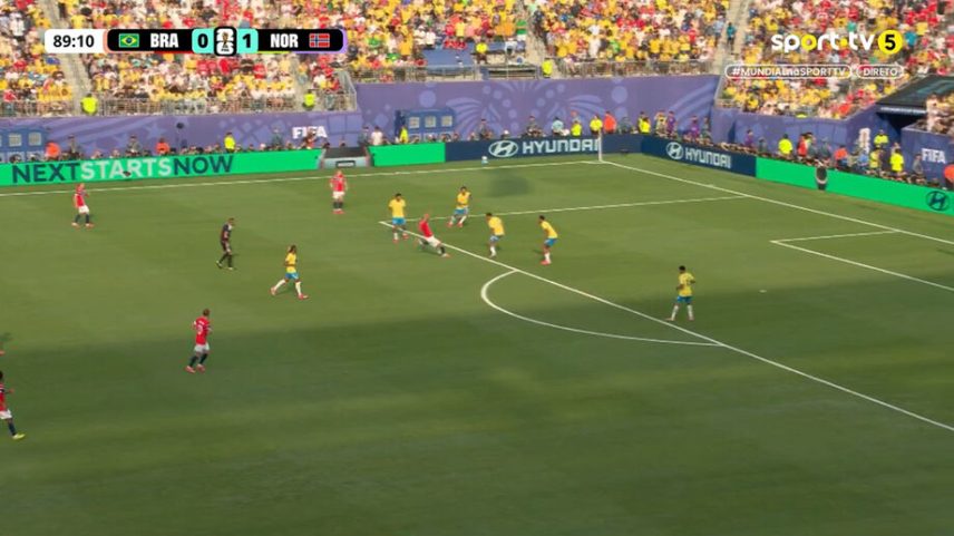 Golaço de Haaland amplia a vantagem da Noruega sobre o Brasil