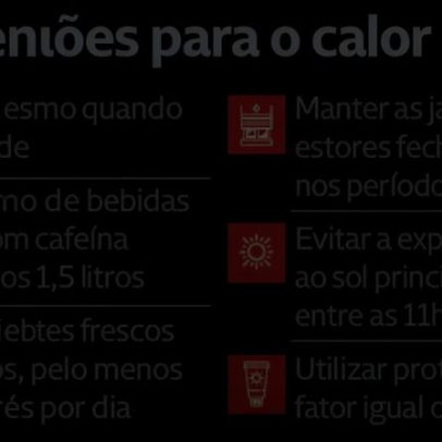 Recomendações para enfrentar os dias de calor
